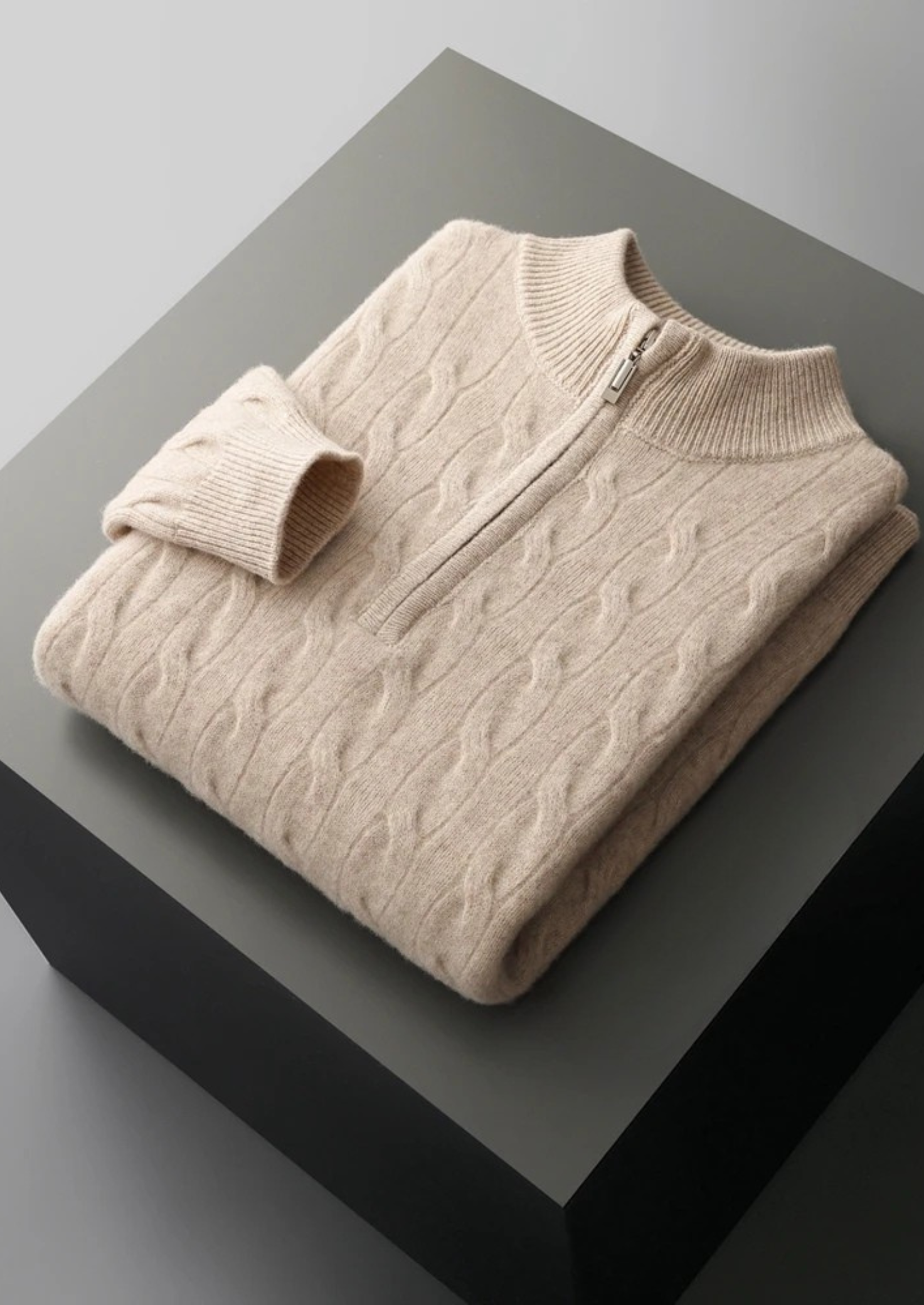 LIVAA Sweater com Zíper Frontal