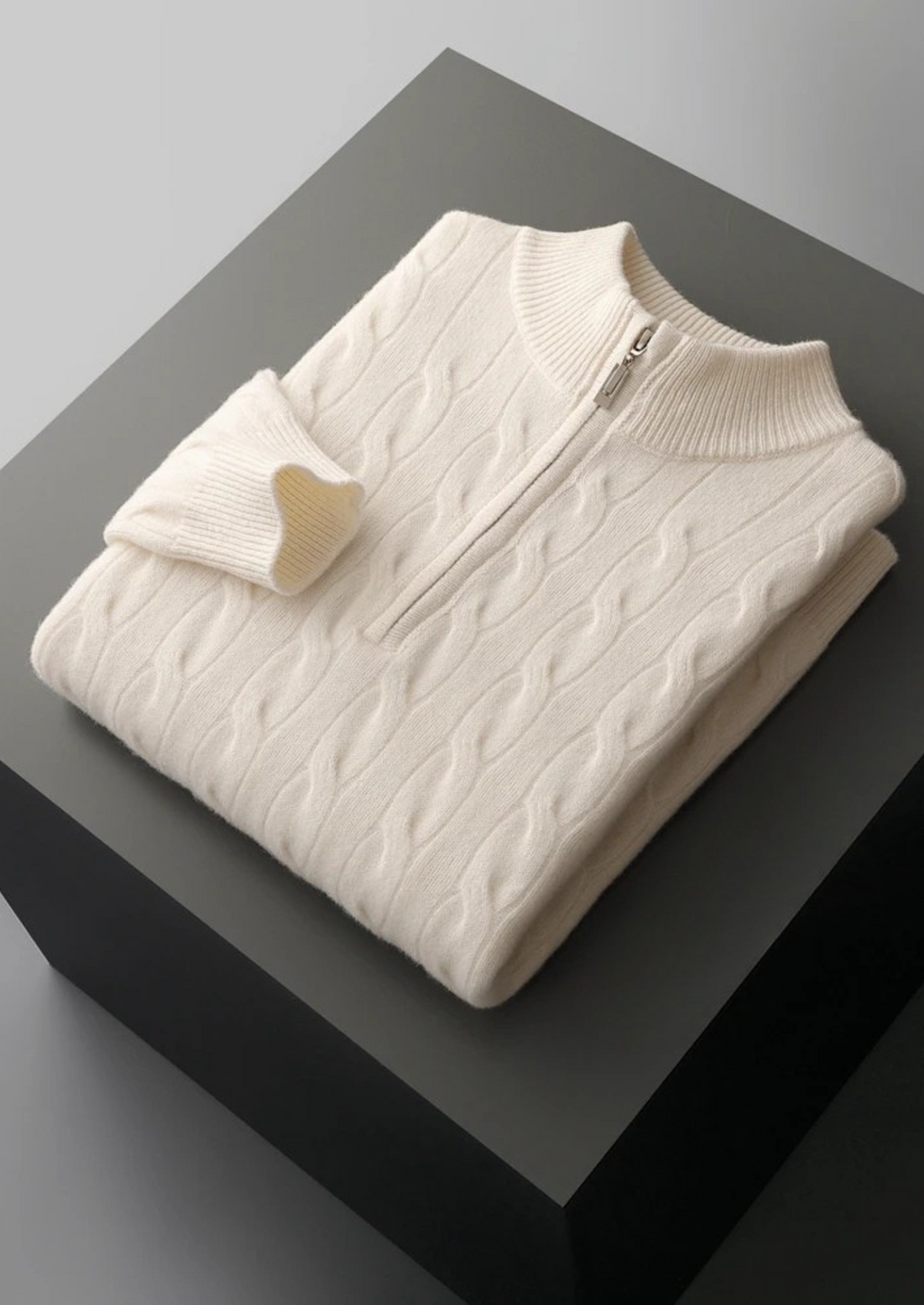 LIVAA Sweater com Zíper Frontal