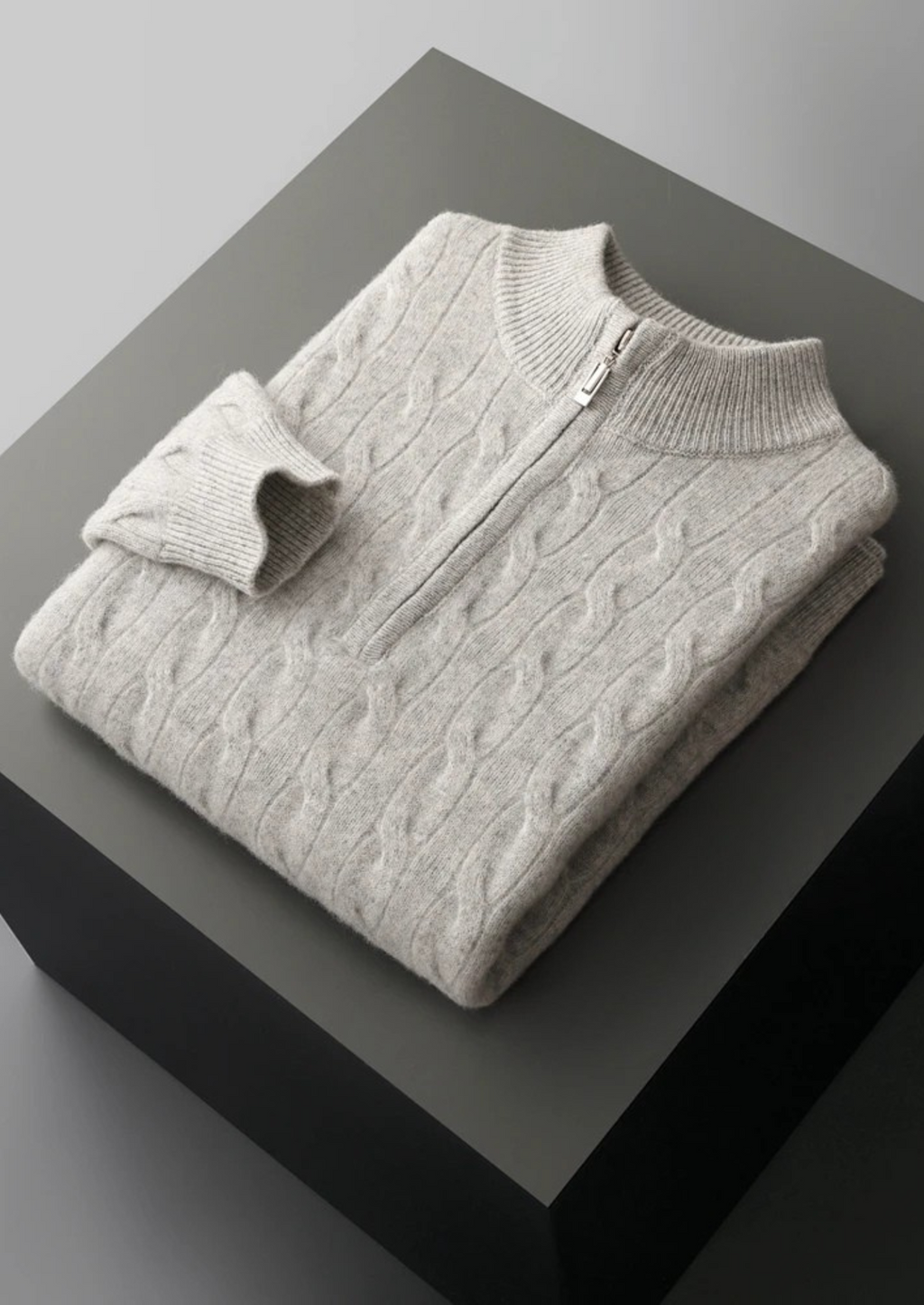 LIVAA Sweater com Zíper Frontal