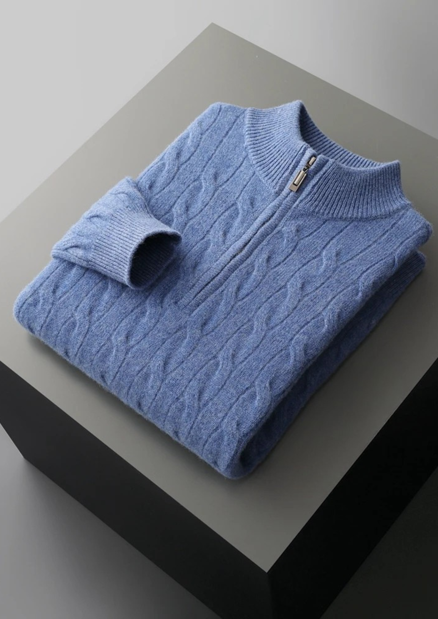 LIVAA Sweater com Zíper Frontal