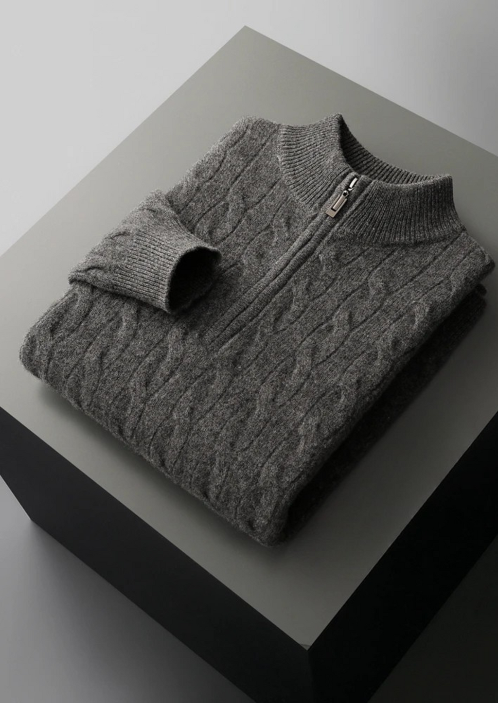 LIVAA Sweater com Zíper Frontal