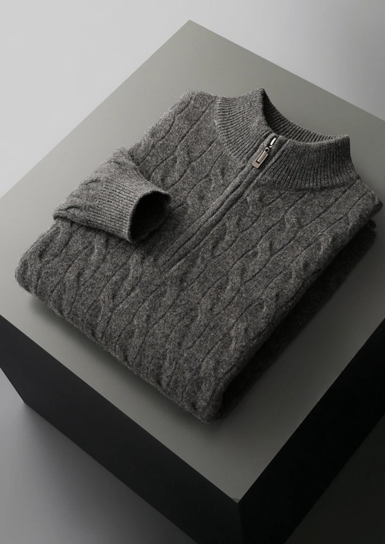 LIVAA Sweater com Zíper Frontal