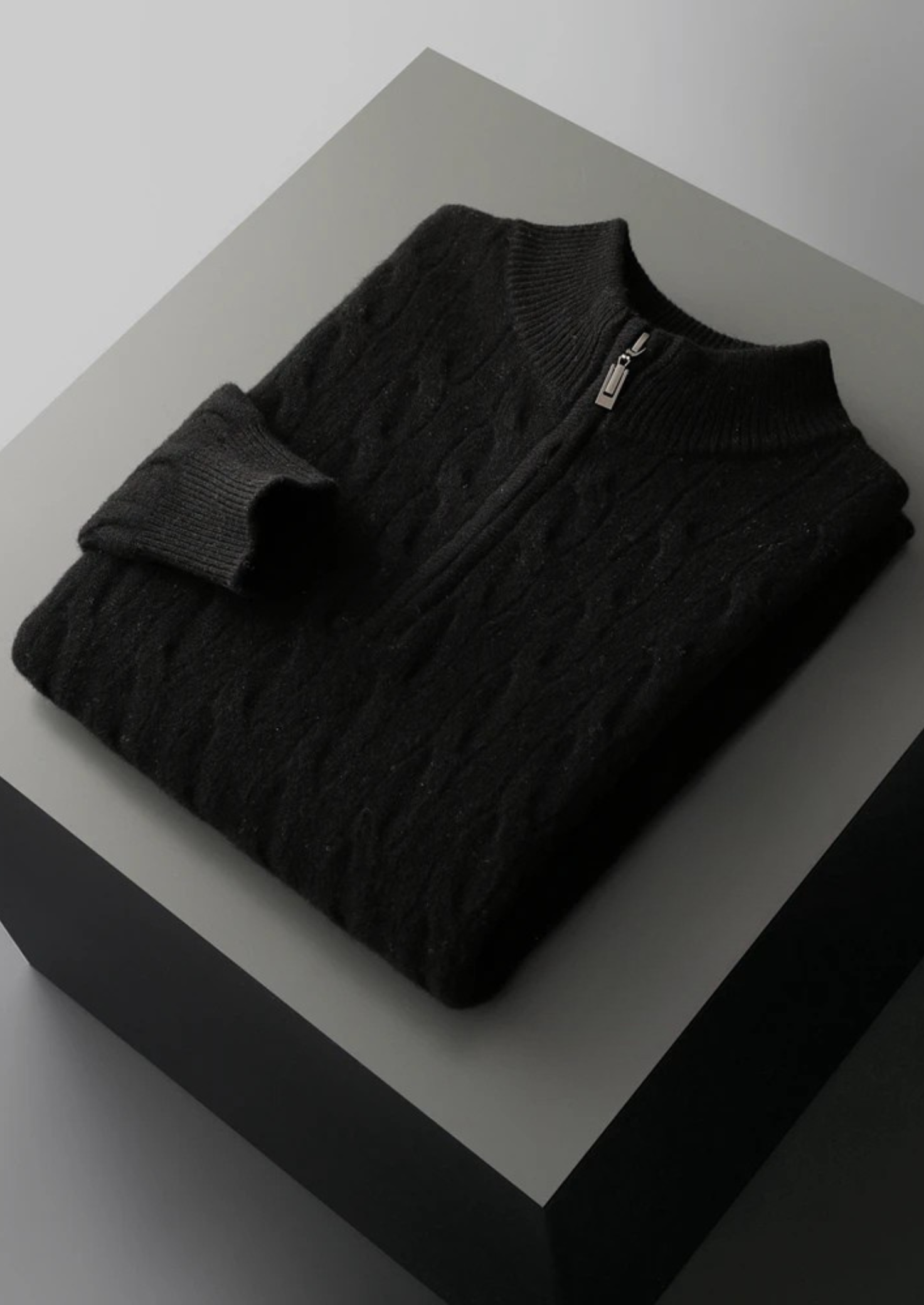 LIVAA Sweater com Zíper Frontal
