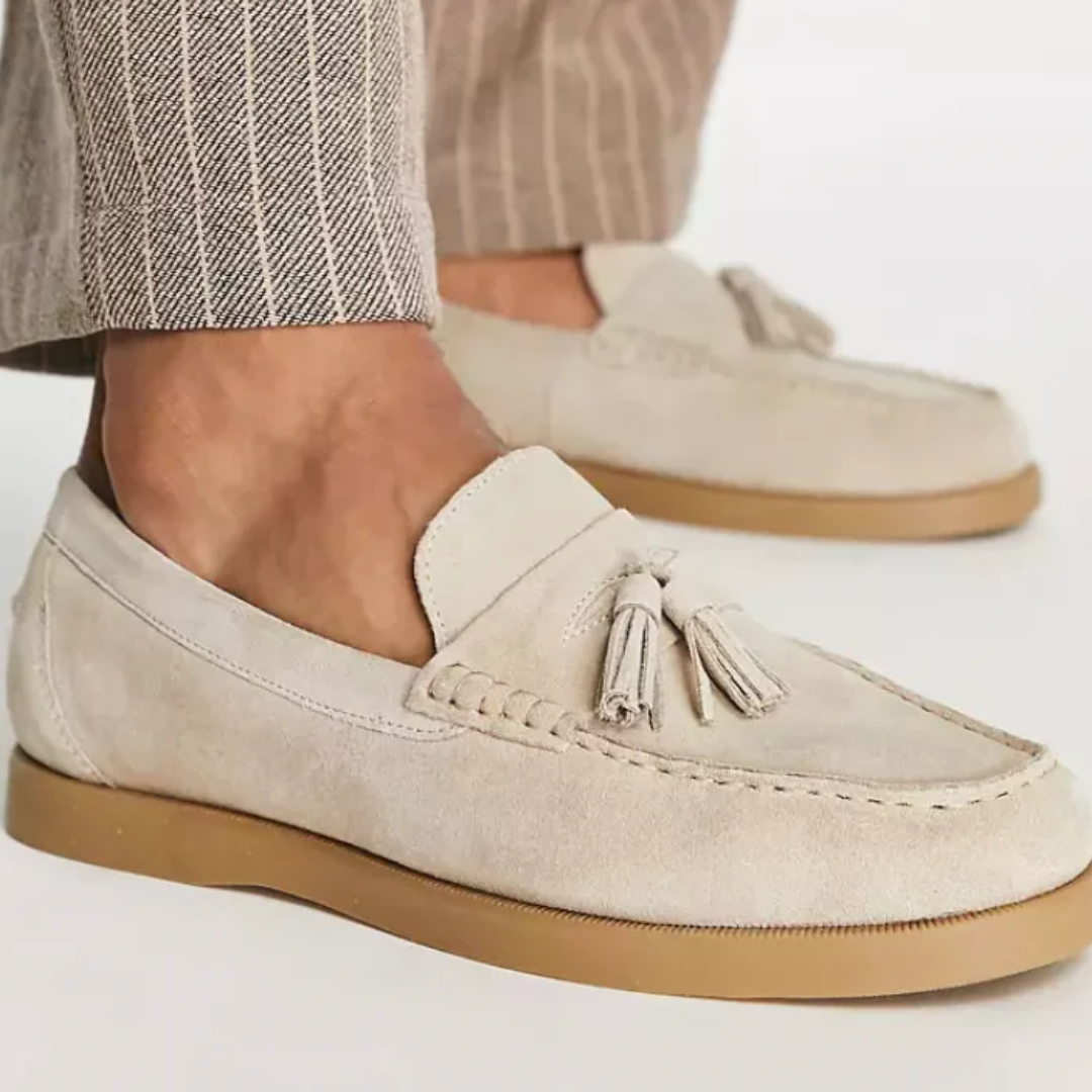 Confortáveis Sapatos Clássicos de Camurça Masculinos