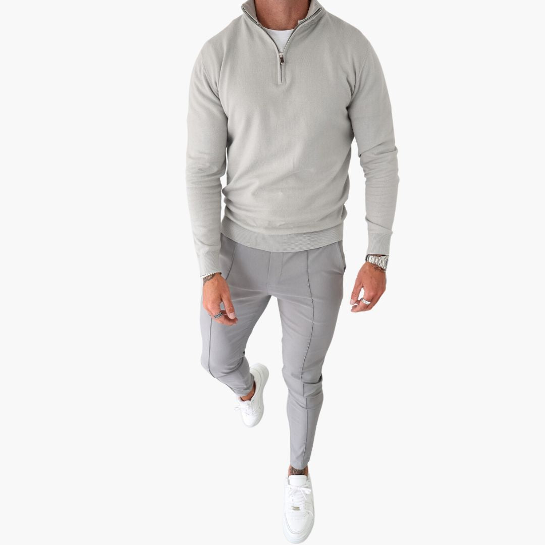 DAAN | Suéter de Meio-Zip Masculino - Perfeito para Climas Frescos