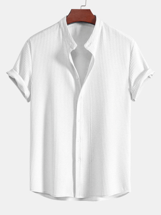 Nico | Camisa Listrada com Gola Alta