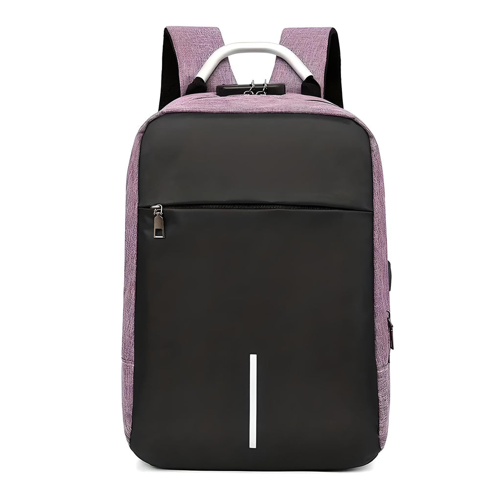 Modern Padded Unisex Travel Backpack with Zipper Closure