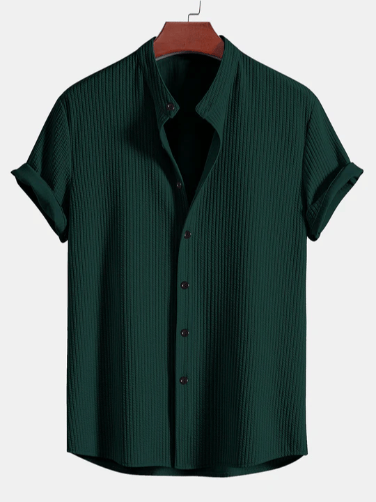 Nico | Camisa Listrada com Gola Alta
