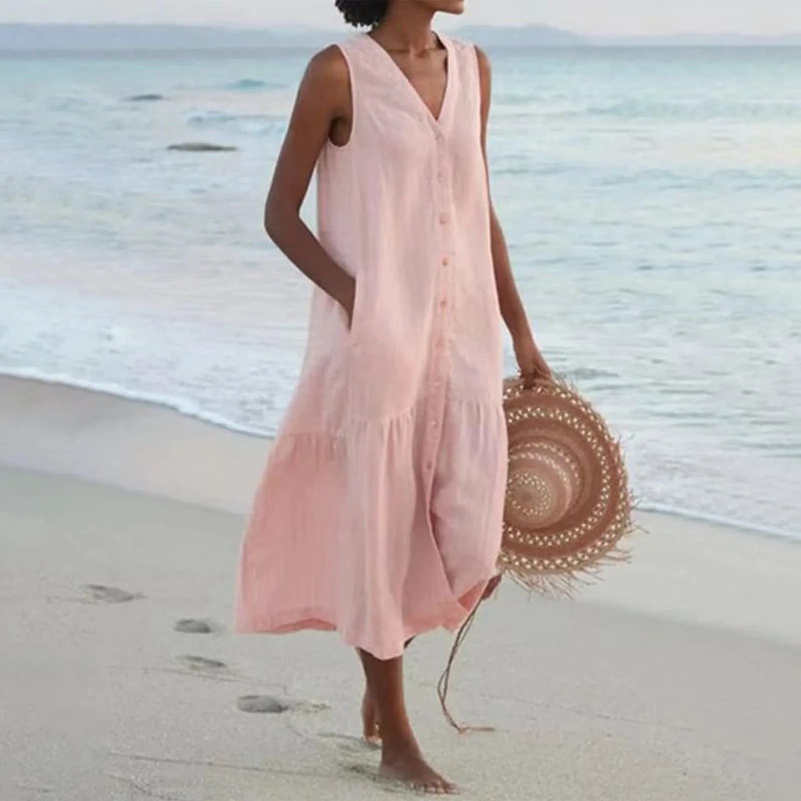 Lena | Vestido com Decote em V Elegante