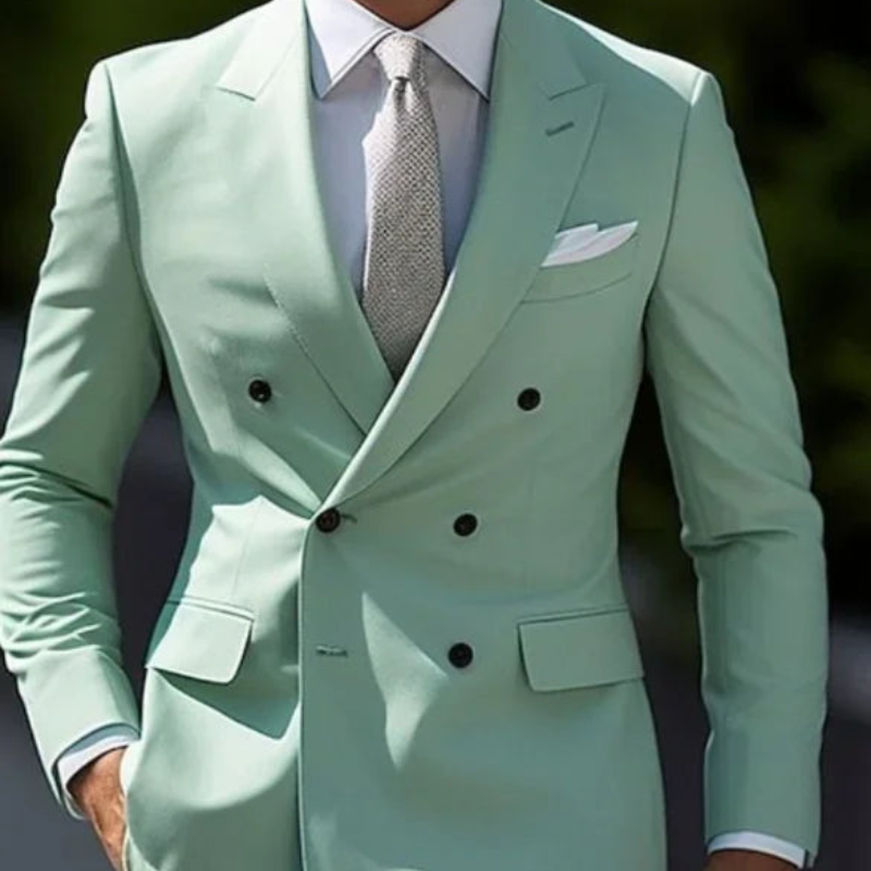 Conjunto de Terno Formal para Casamento Masculino com Dupla Fileira | Conjunto de Duas Peças