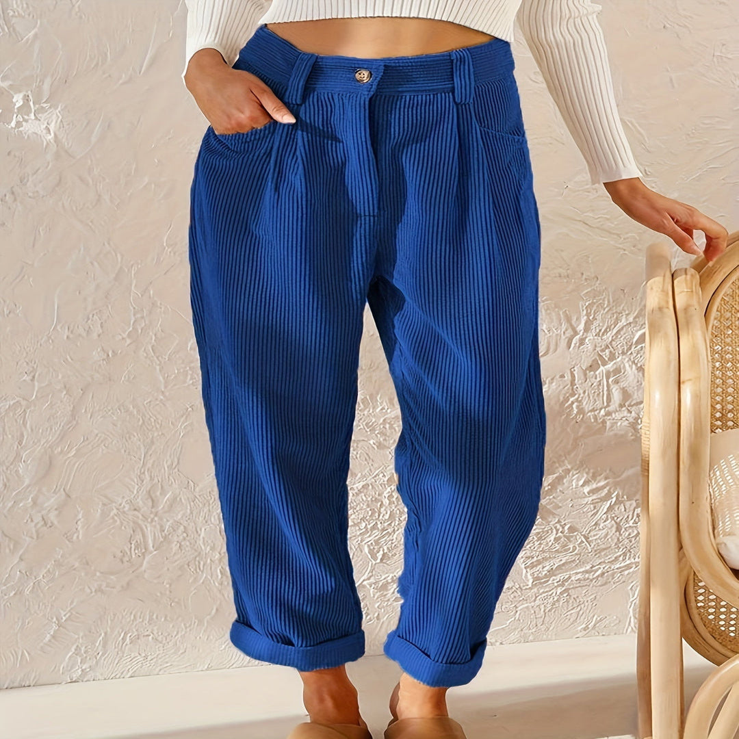 Bellarose | Elegantes Calças de Corda Femininas