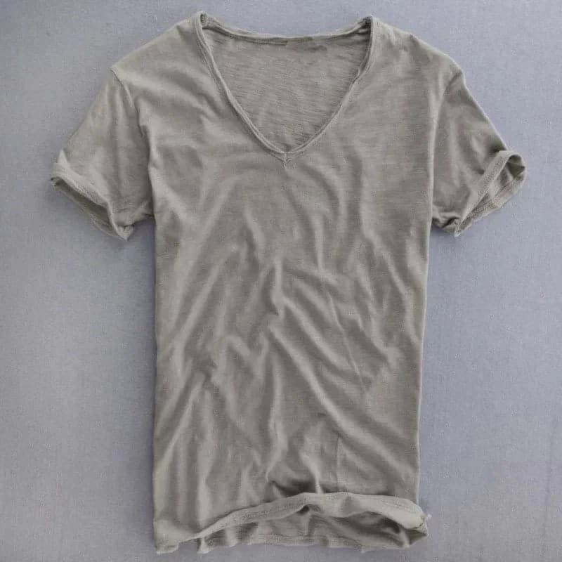 Sonny | Camiseta Masculina de V-Abertura Premium