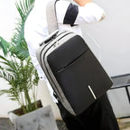Modern Padded Unisex Travel Backpack with Zipper Closure