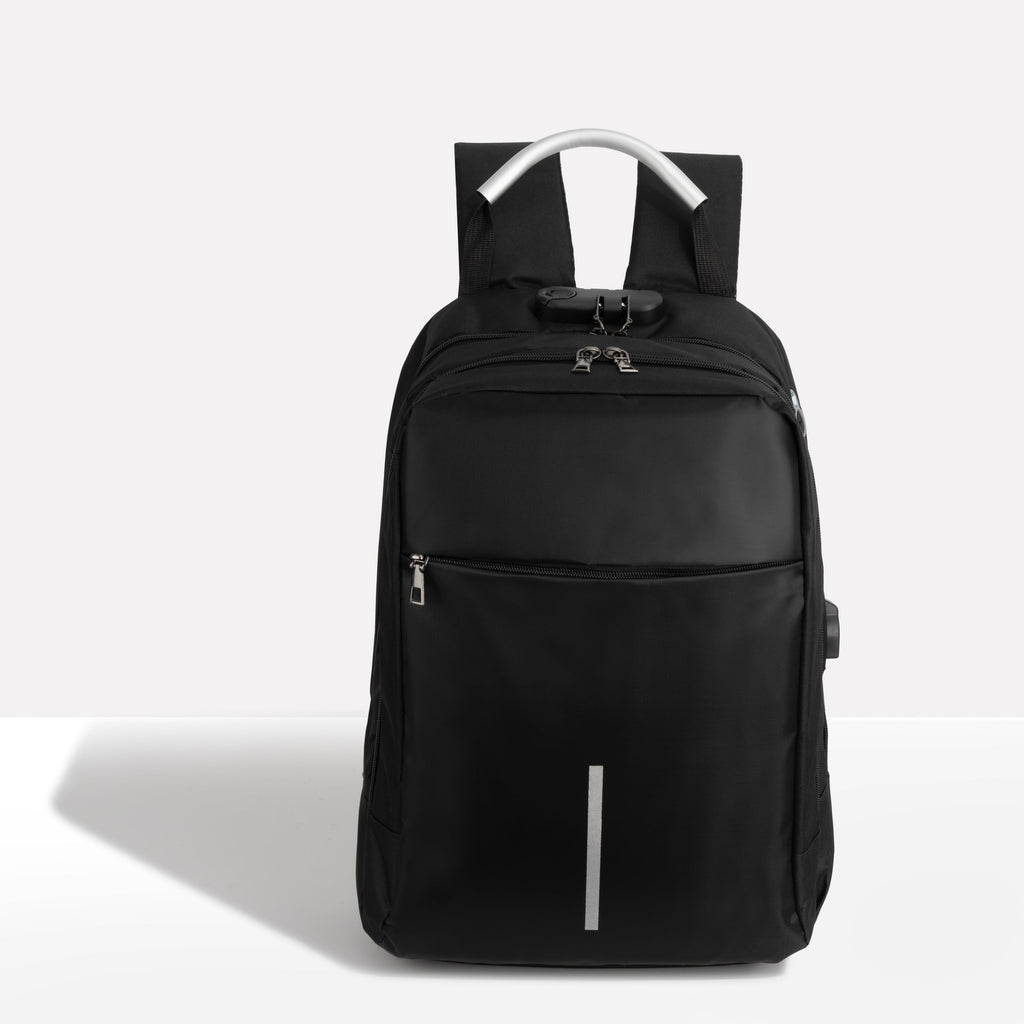 Modern Padded Unisex Travel Backpack with Zipper Closure