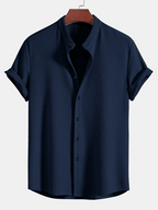 Nico | Camisa Listrada com Gola Alta