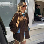 Trench Coat de Camurça Premium Valeria