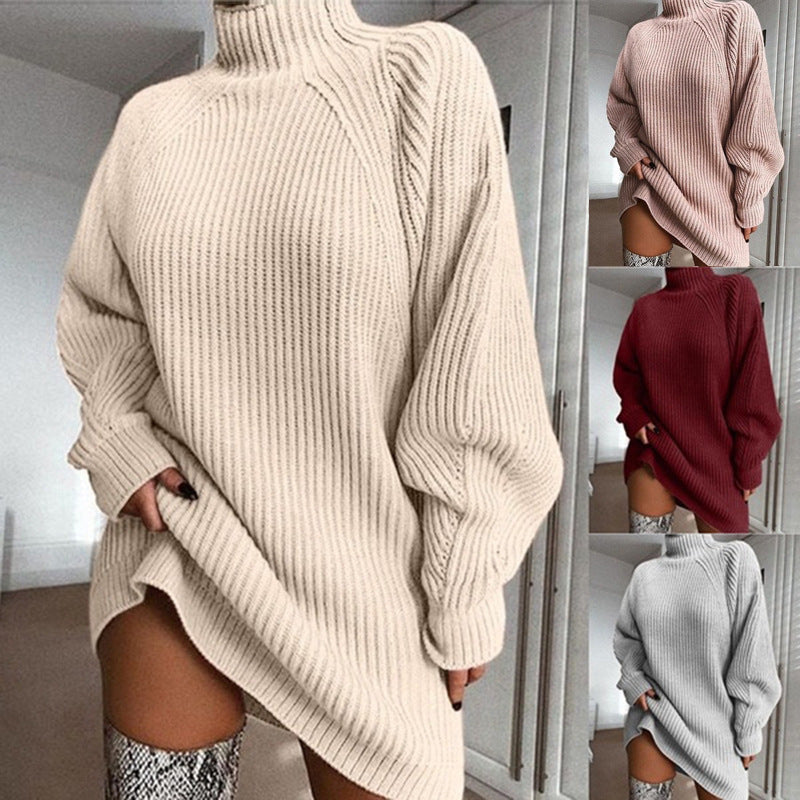 Vestido de Suéter Confortável Feminino