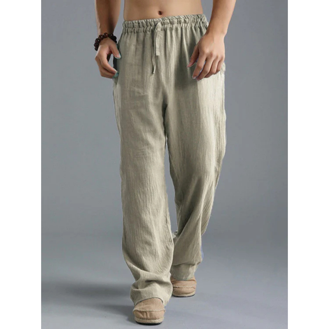 Calças de Loungewear Masculinas com Corte Relaxado e Perna Larga
