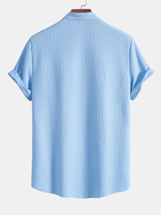 Nico | Camisa Listrada com Gola Alta