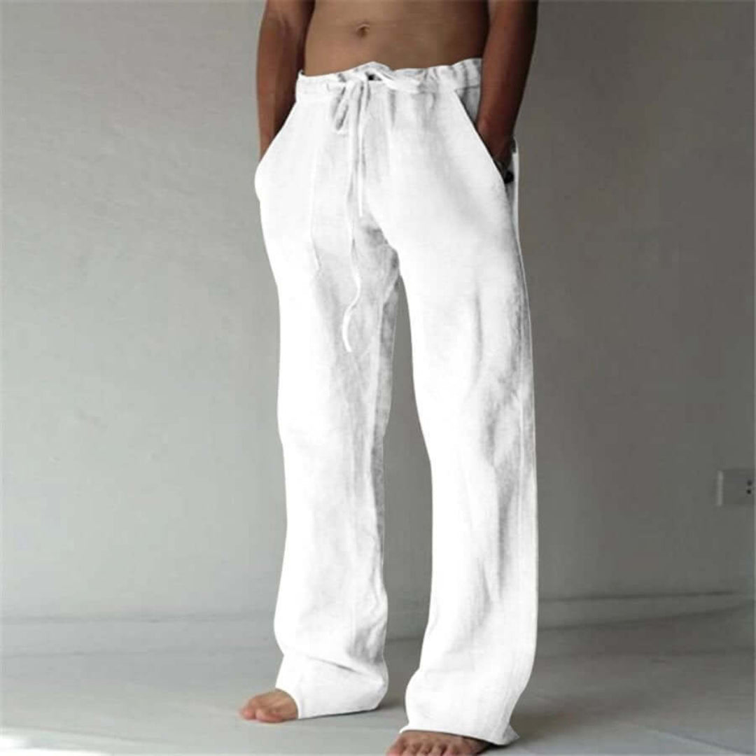 Calças Masculinas de Perna Larga | Estilo Casual