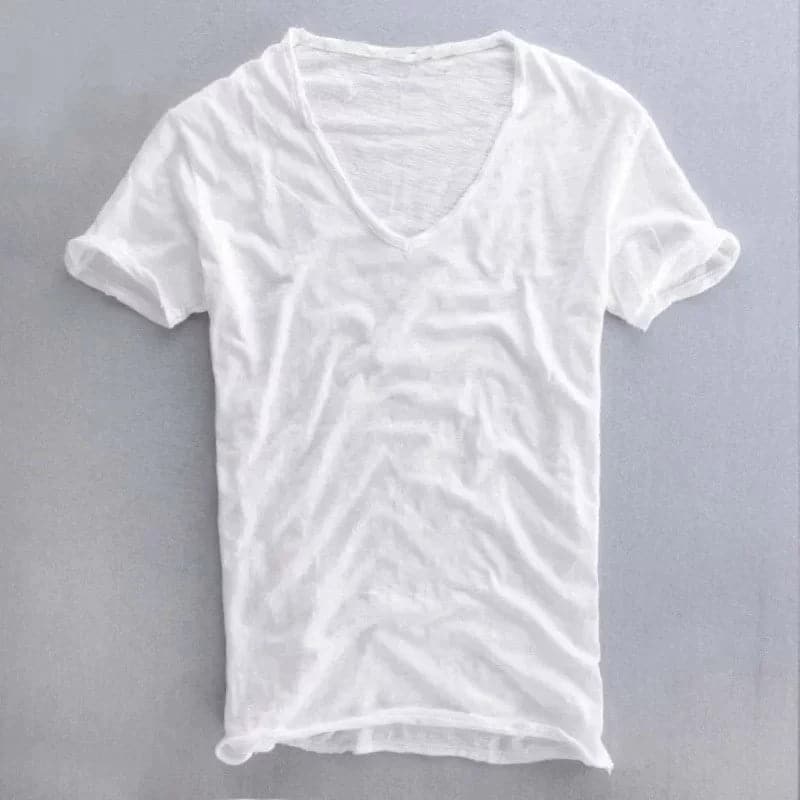 Sonny | Camiseta Masculina de V-Abertura Premium