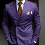 Conjunto de Terno Formal para Casamento Masculino com Dupla Fileira | Conjunto de Duas Peças