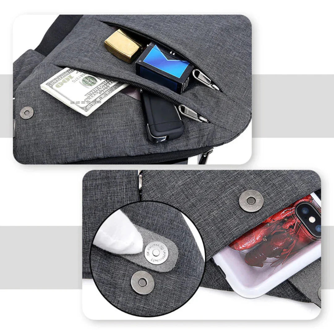 Ralay | Mochila Crossbody Anti-Roubo Masculina