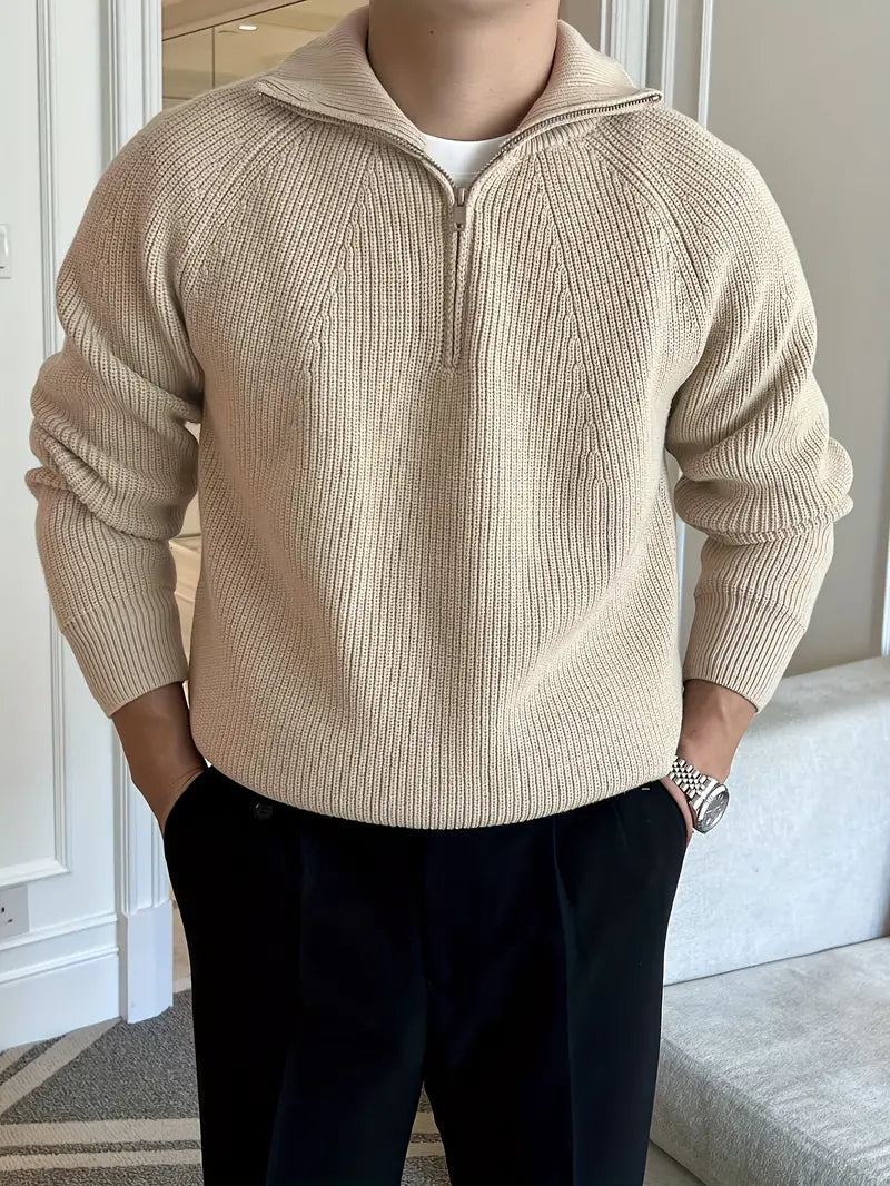 MAX | Suéter Masculino com Zíper para um Estilo Casual Descomplicado