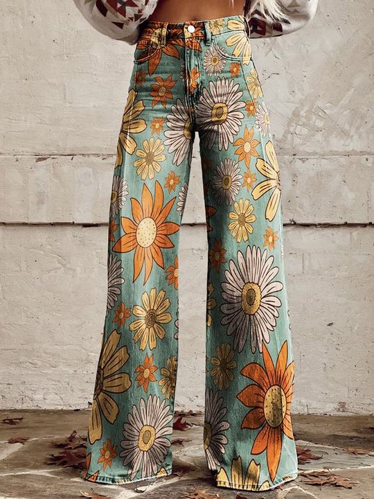 Ritan | Calças Longas de Denim Femininas
