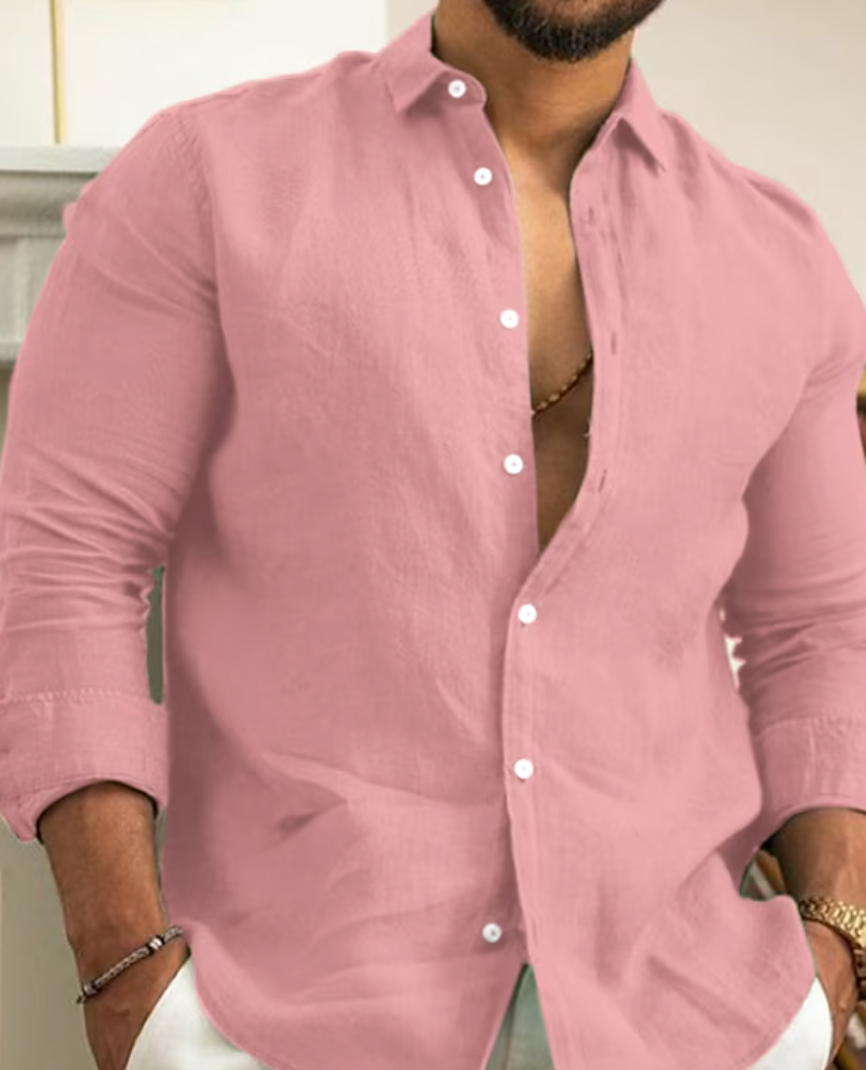 VALO - Camisa Masculina de Manga Longa
