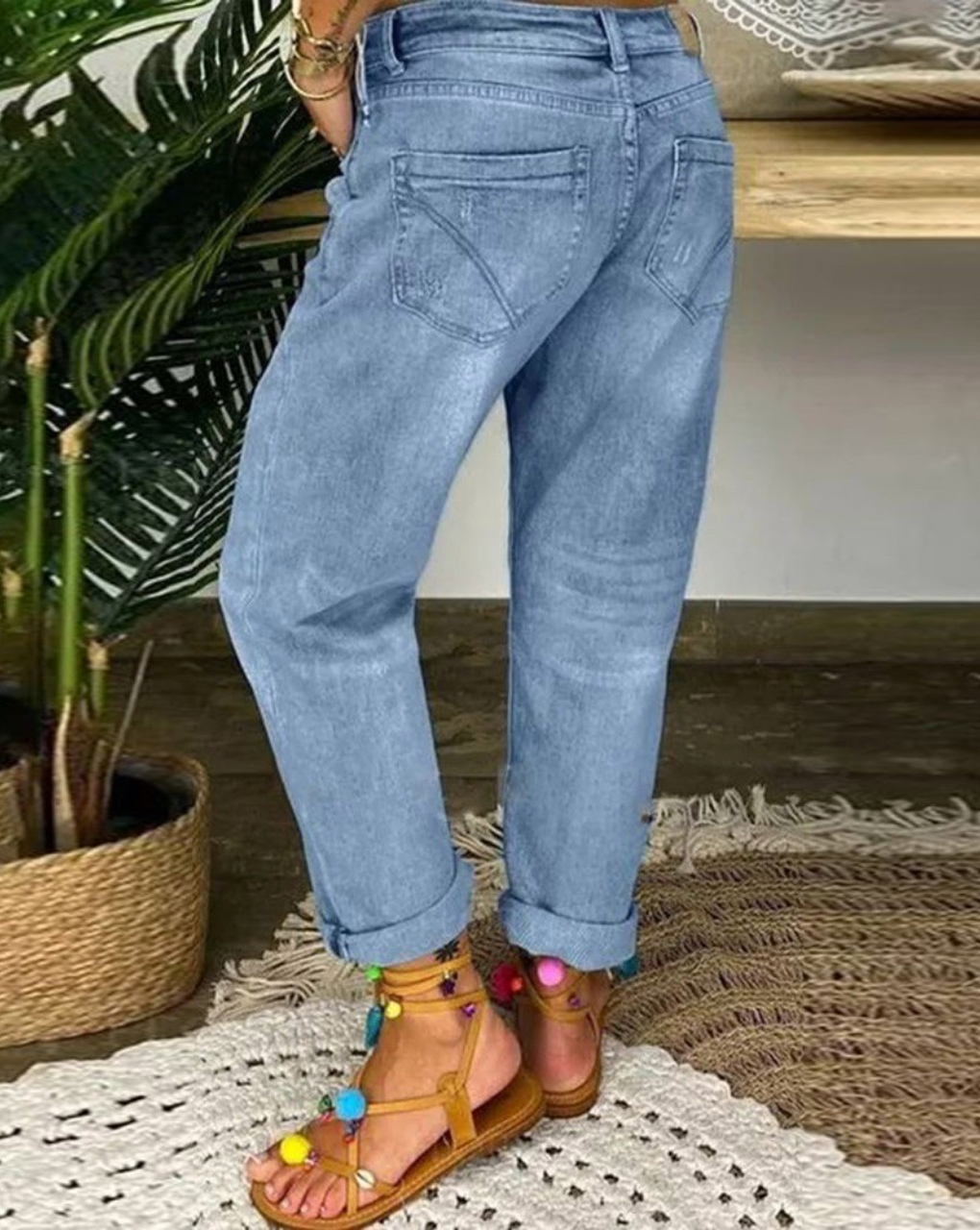 Celeste | Elegantes Calças de Jeans para a Primavera