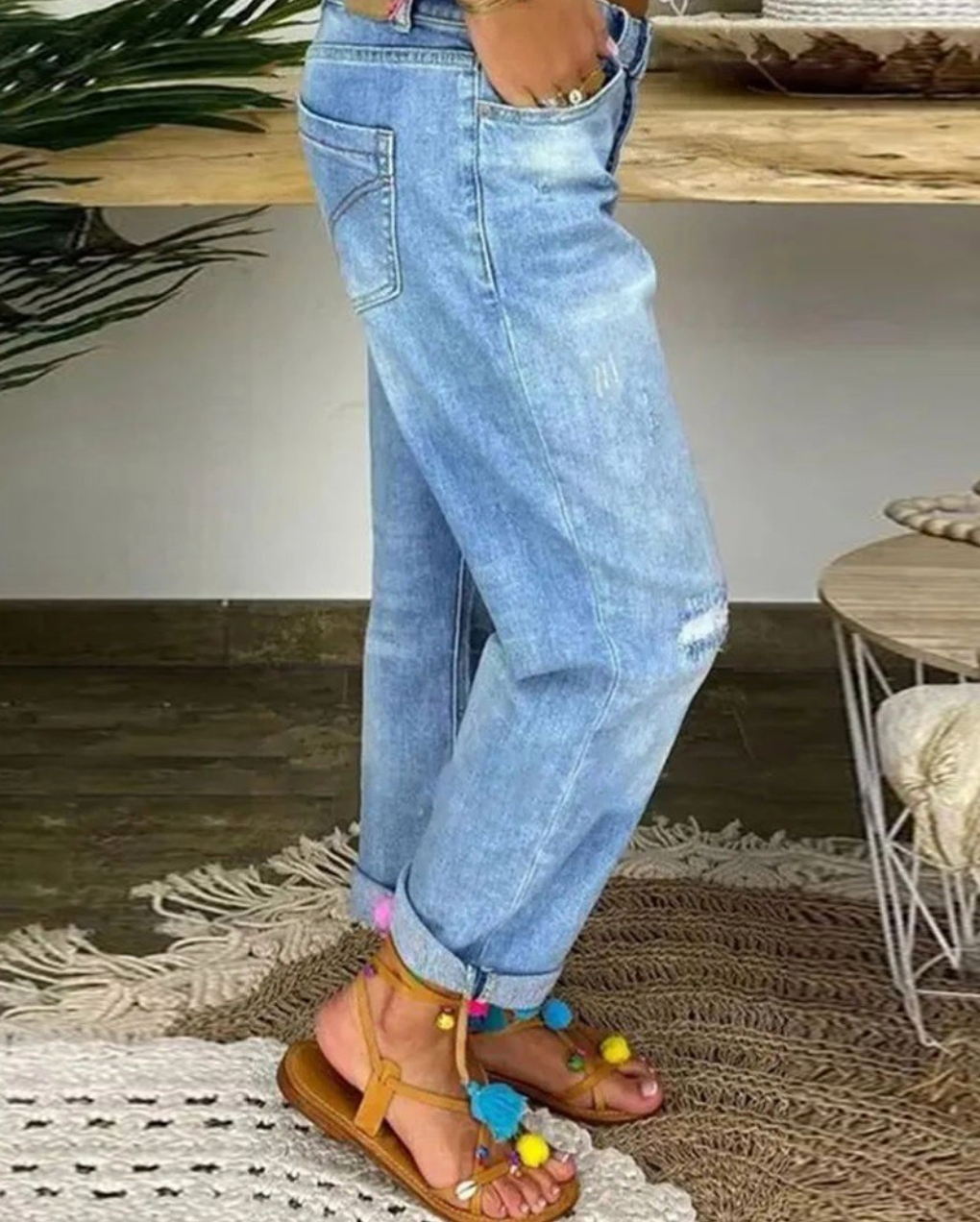 Celeste | Elegantes Calças de Jeans para a Primavera
