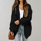 Cardigan Casual de Malha com Corte Confortável para Mulheres