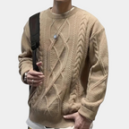 SOLA - Suéter Confortável de Malha Masculina