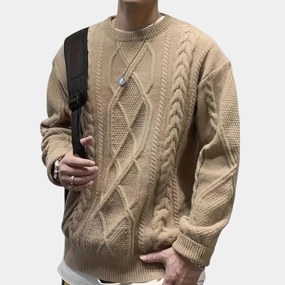 SOLA - Suéter Confortável de Malha Masculina