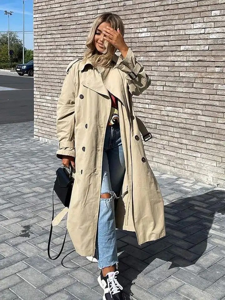 Elegante Casaco Trench Amara
