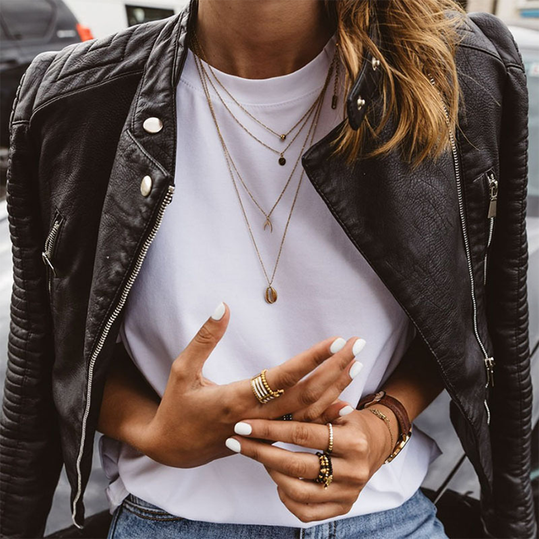 Casaco de Couro Elegante com Estilo Clássico – Feminino