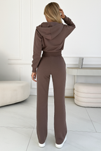 Conjunto de Treino Feminino com Capuz e Zíper