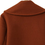 Casaco Longo de Lã Reversível Feminino – Ideal para o Outono