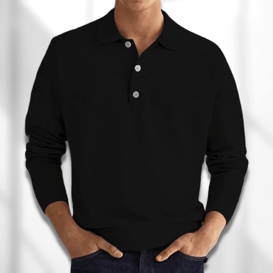 LEON - Suéter Polo para Hombre