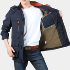 Damond - Casaco Cargo de Verão Masculino, Leve e Arejado