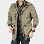 Damond - Casaco Cargo de Verão Masculino, Leve e Arejado