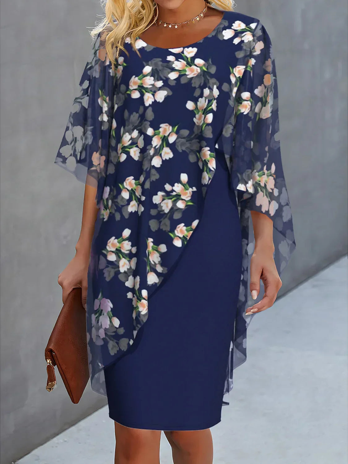 Lyanna | Vestido Floral de Chiffon Feminino