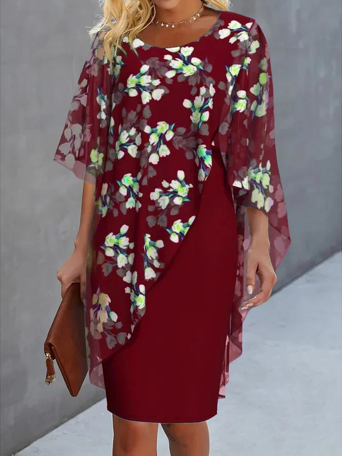 Lyanna | Vestido Floral de Chiffon Feminino