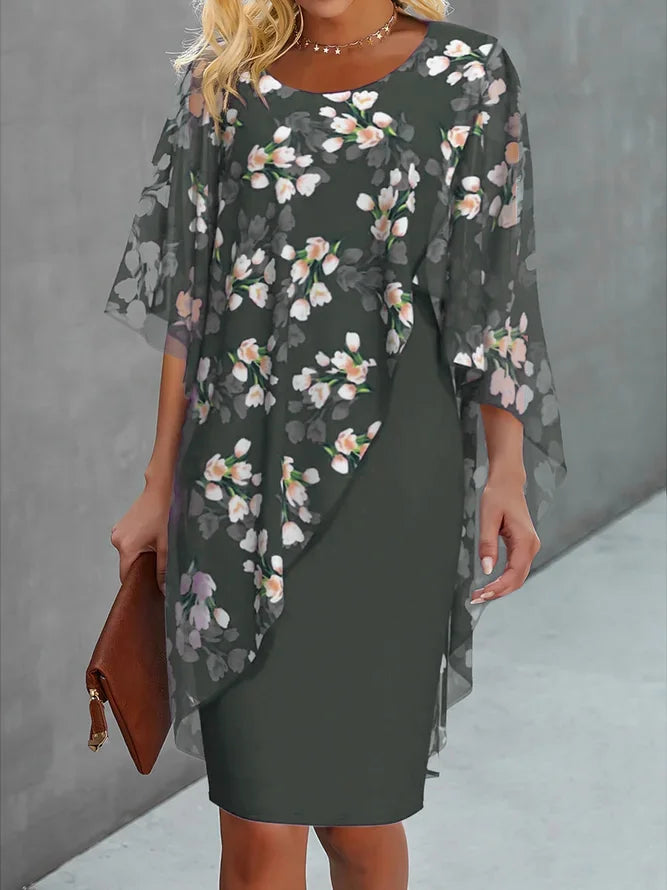 Lyanna | Vestido Floral de Chiffon Feminino