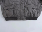 Casaco Feminino Bomber Acolchoado com Gola Canelada - Estilo Casual e Confortável