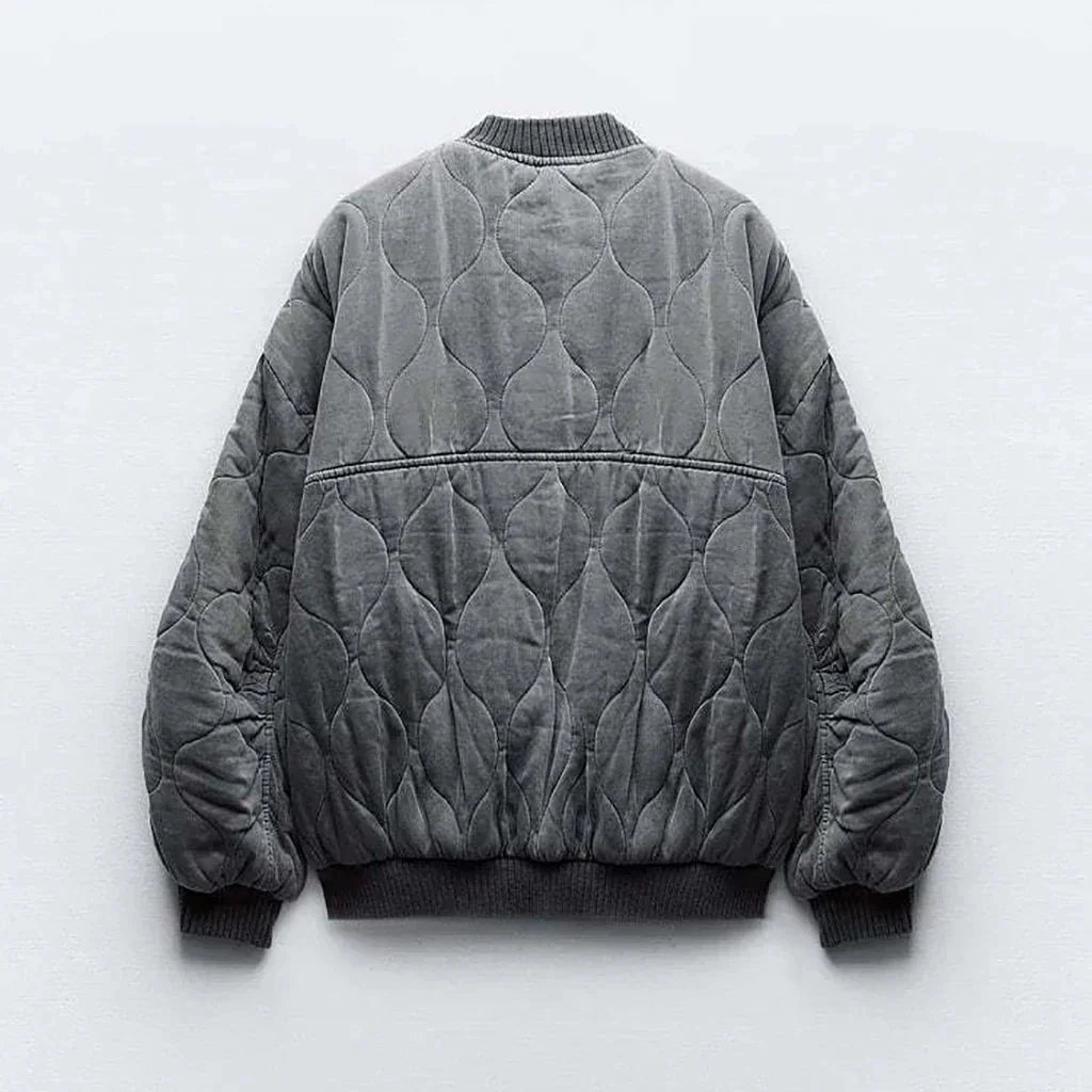 Casaco Bomber Casual Feminino com Almofadas