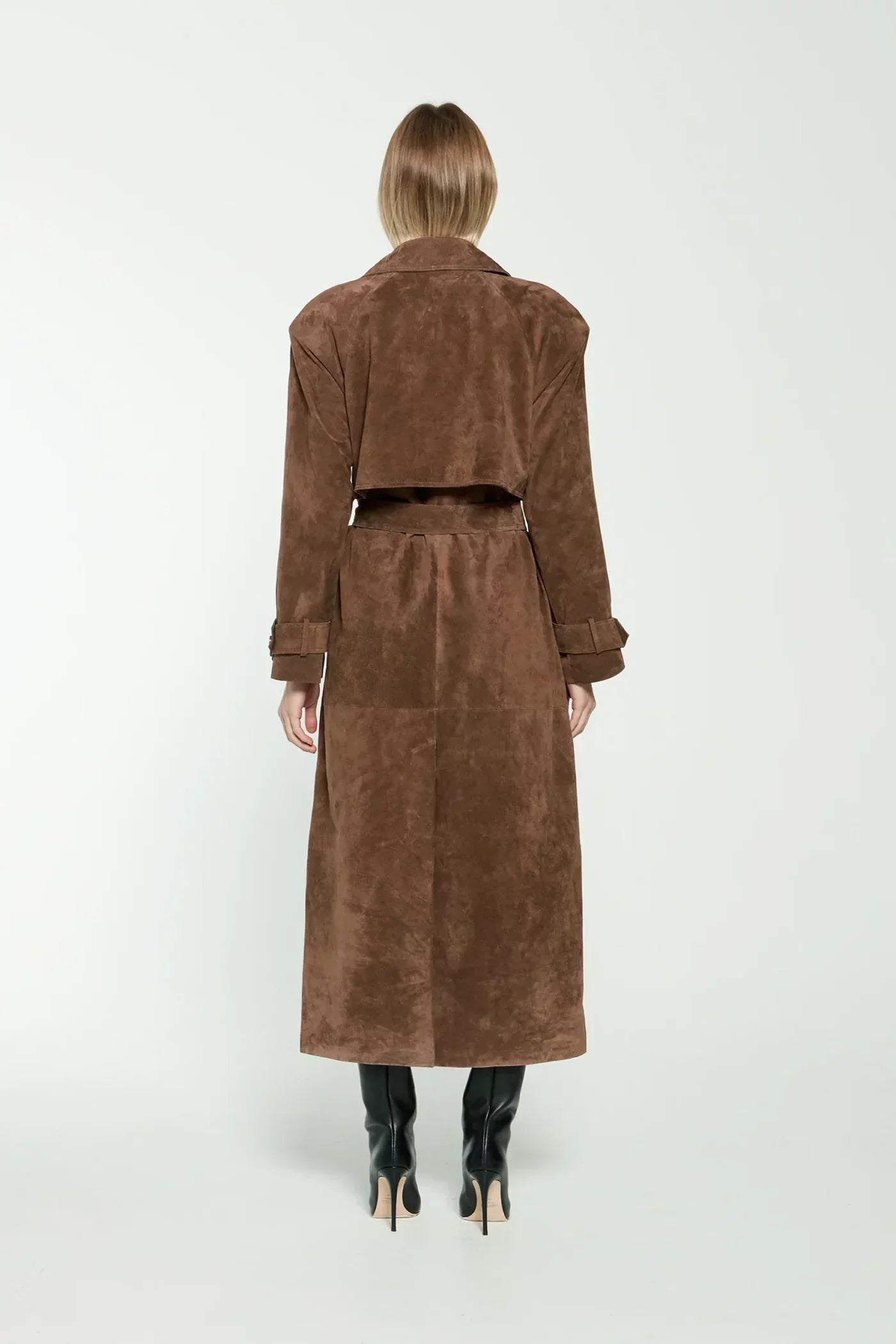 Trench Coat de Camurça Premium Valeria