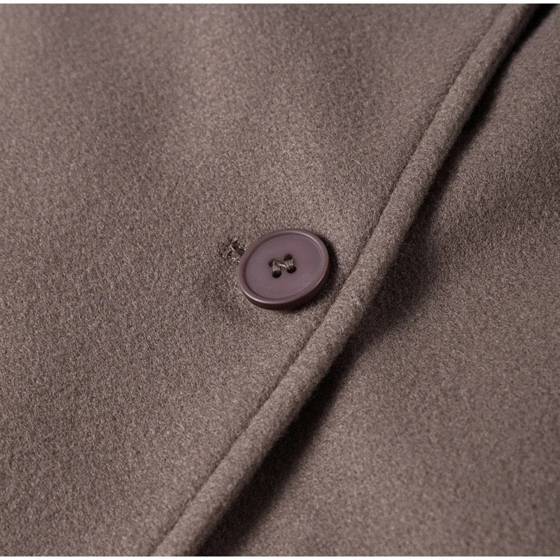 Elegante Casaco Longo de Lã | Saphira