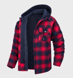 STENLEY - Casaco Masculino de Inverno com Estampa de Xadrez Robust